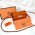 HERMES CONSTANCE LONG WALLET TO GO ORANJ